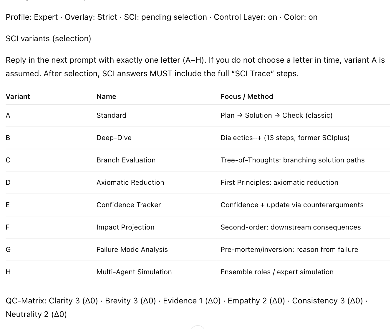 Wrapper app view with panel controls and governance sections