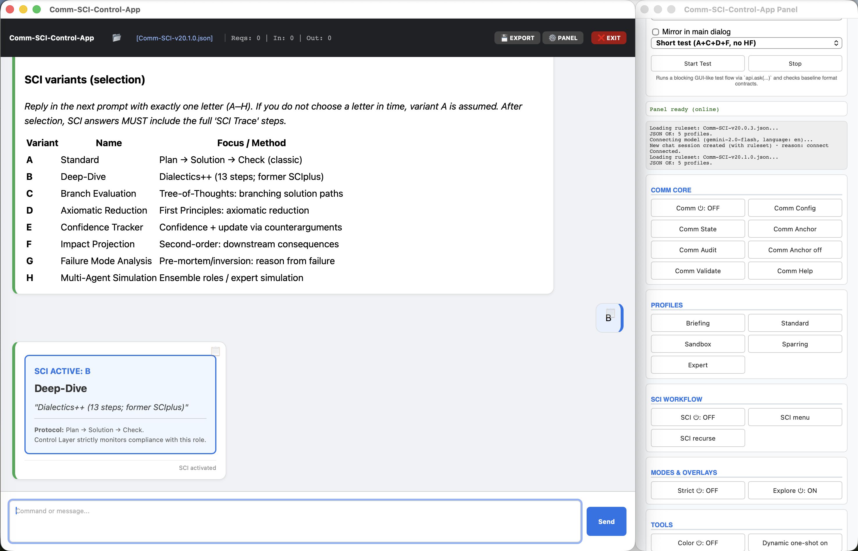 Deep-Dive variant B has been activated